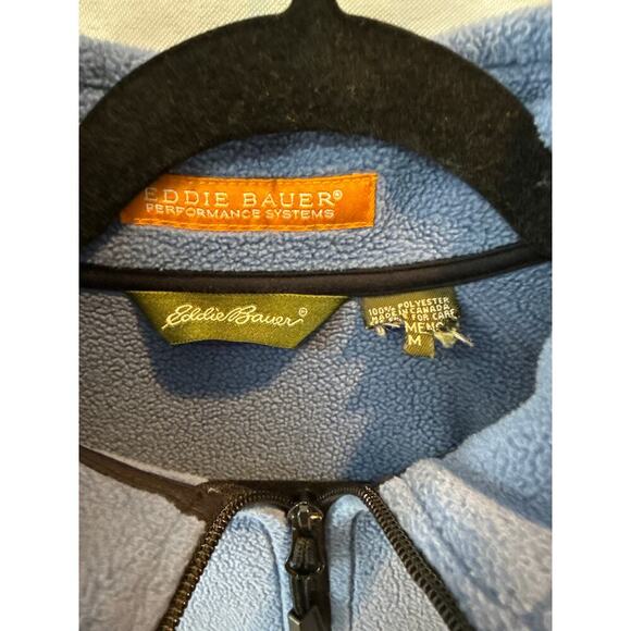 Women’s Eddie Bauer Blue Fleece Jacket Sz M - Picture 2 of 3